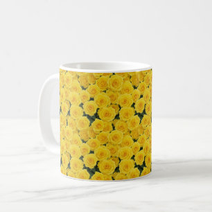 Mug Roses Jaunes Lumineuses
