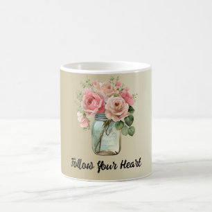 Mug Roses roses d'or Floral