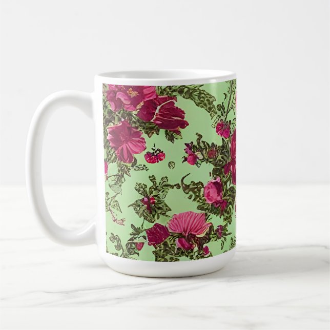 Mug Roses roses victoriennes (Gauche)
