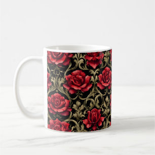 Mug Roses rouges de Goth sur Noir #4