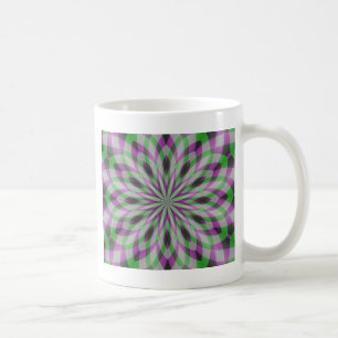 Mug Rosettes de Noël en violet, vert et noir