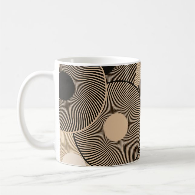 Mug Roues Arc Noir Or : Abstraites (Gauche)