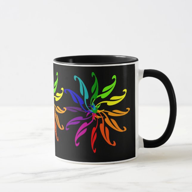 Mug Roues de couleur (foncé) (Droite)
