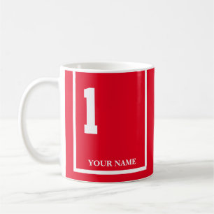 Mug Rouge avec blanc 1 cheval Couverture de selle pers