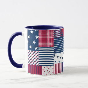 Mug Rouge, blanc et bleu