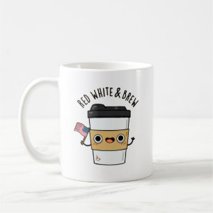 Mug Rouge Blanc Et Brûler Drôle Drapeau Américain Pun 