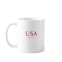 Rouge Blanc USA Moderne Établie 1776