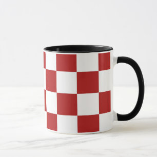 Mug Rouge et blanc Checkered