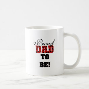 Mug Rouge et Noir Fier Papa d'être tshirts et cadeaux