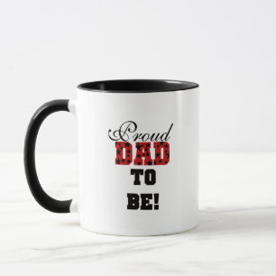 Mug Rouge et Noir Fier Papa d'être tshirts et cadeaux