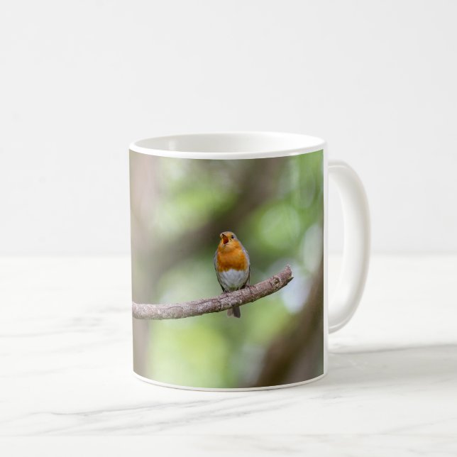 Mug rouge-gorge (Devant droit)