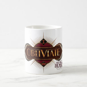 Mug Rouge & Or Art Déco Obliviate Spell Graphisme