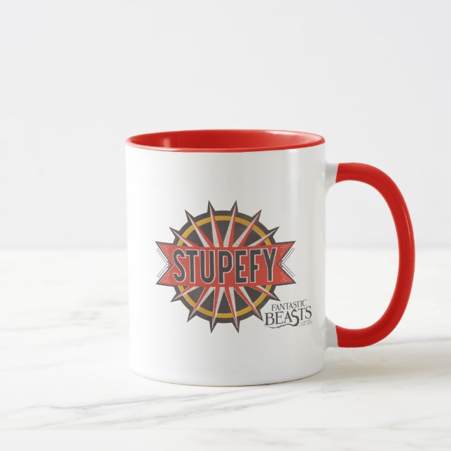 Mug Rouge & Or Stupefy Spell Graphic (Droite)