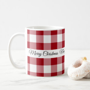 Mug Rouge rustique Joyeux Noël