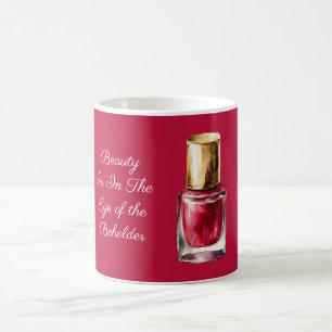 Mug Rouge Vernis à Ongles Beauté est citation