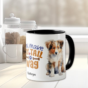 Mug Rough Collie Chien Chien Chien Vous Faites Mon Bag