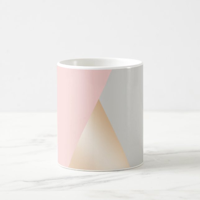 Mug Rougissent le rose, le gris et les triangles (Centre)