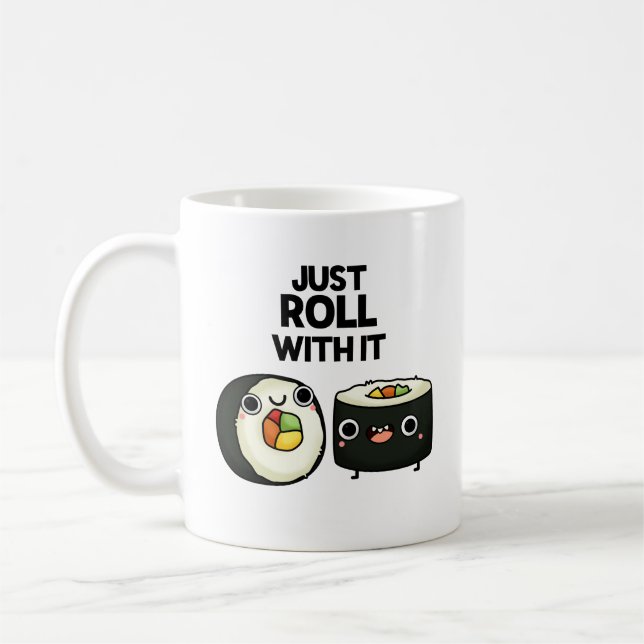 Mug Rouler Avec Il Drôle Sushi Roll Pun (Gauche)