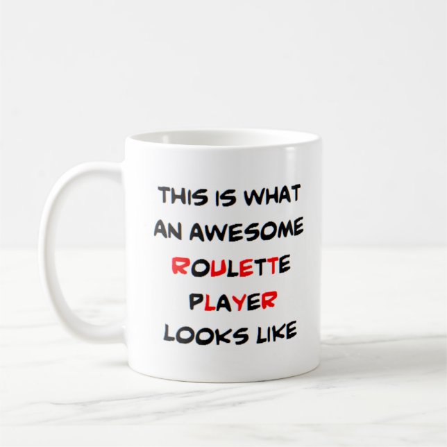 Mug roulette player, génial (Gauche)