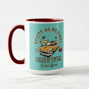 MUG ROUTE 66 REVIVAL - ALIMENTÉ PAR VINTAGE - BEL AIR