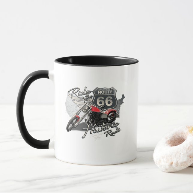 Mug Route 66 vintage (Avec donut)