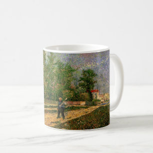 Mug Route de Paris avec un paysan par Vincent van Gogh