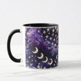Mug - Royal Amethyst Celestial Moon Tasse