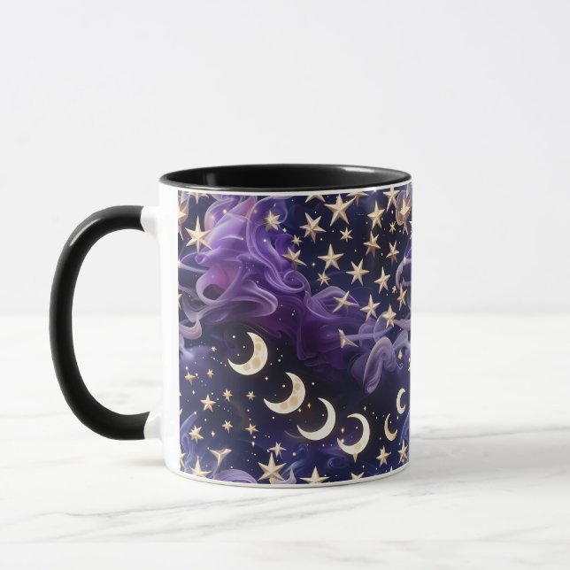 Mug - Royal Amethyst Celestial Moon Tasse (Links)