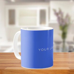 Mug Royal bleu logo commercial rectangulaire