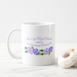 Mug Royal Doulton avec perches peintes à la main