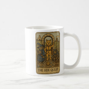 Mug Rpg Gamer Cats Drôle Côté Quête Carte Tarot Nerdy