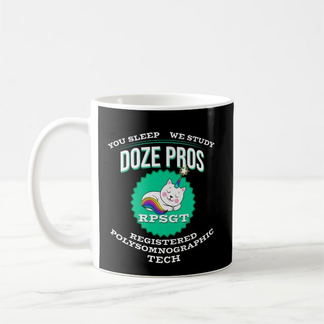 Mug RPSGT Kawaii Caticorn Doze PolySomnoGraphic Tech (Gauche)