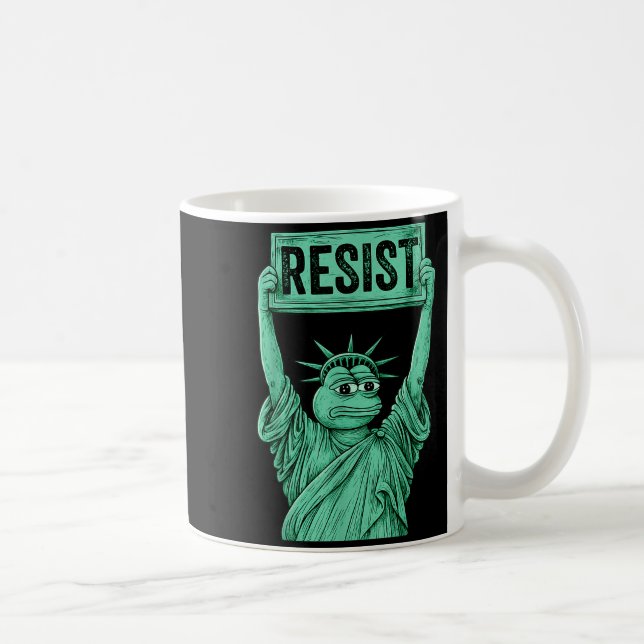 Mug Rtland Frog Funny City Art - Rtland Frog Protest  (Droite)