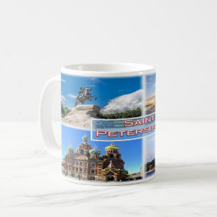 Mug RU Saint Petersburg - Horseman en bronze - Hermita