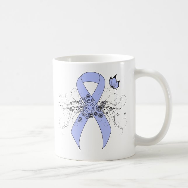Mug Ruban bleu clair avec papillon (Droite)