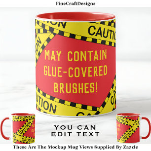 Mug Ruban de police découpage personnalisé BY04 cadeau