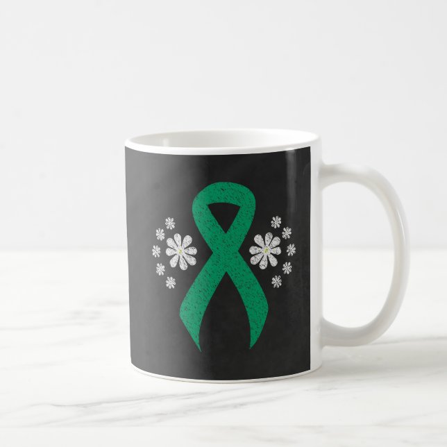 Mug Ruban de sensibilisation Jade de tableau noir (Droite)