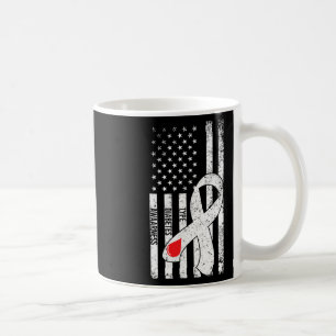 Mug Ruban du drapeau américain de sensibilisation au d