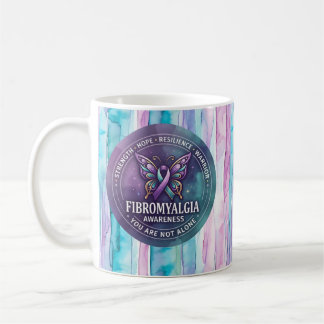 Mug Ruban papillon de sensibilisation à la fibromyalgi