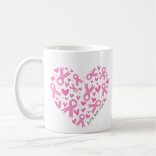 Mug Ruban Rose Espoir Foi Cancer du Sein Sensibilisati