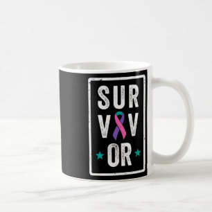 Mug Ruban Soutien à la sensibilisation des survivants 