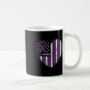 Mug Ruban Violet de Sensibilisation à la dépendance à