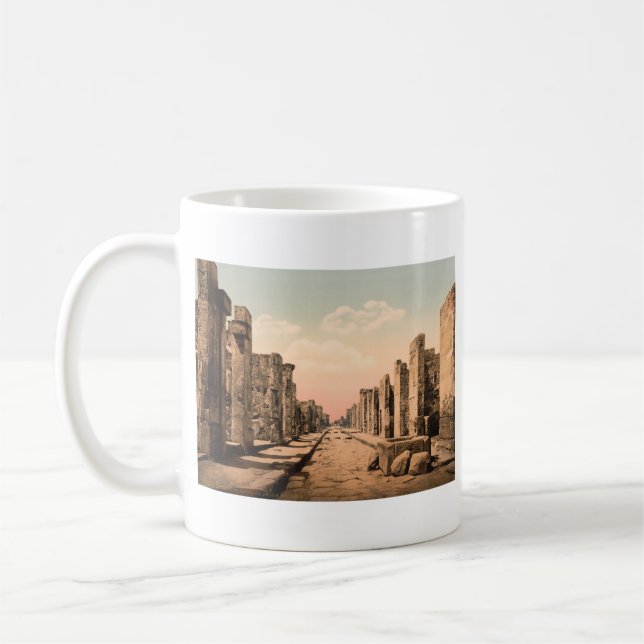 Mug Rue de Fortuna, Pompeii, Campanie, Italie (Gauche)
