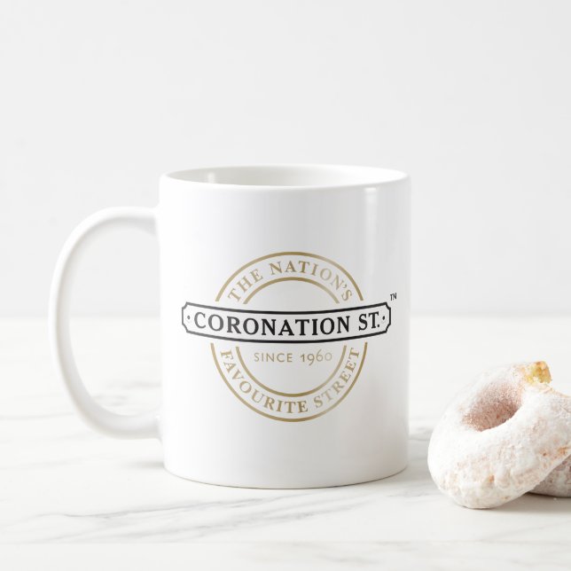 Mug Rue du couronnement - Logo (Avec donut)