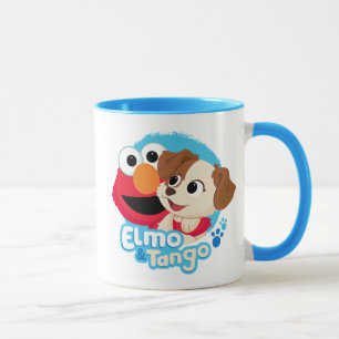 Mug Rue Sésame Badge Elmo & Tango