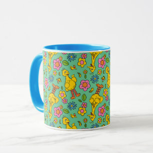 Mug Rue Sésame   Big Bird & Little Bird Motif