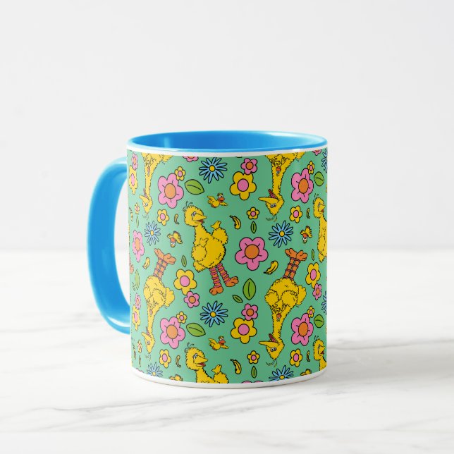 Mug Rue Sésame | Big Bird & Little Bird Motif (Devant gauche)