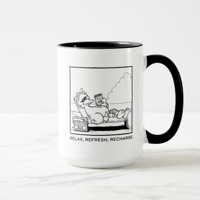 Mug Rue Sésame | Big Bird Relax Refresh Recharge (Droite)