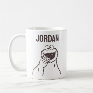 Mug Rue Sésame   Cookie Monster   Ajouter Votre Nom