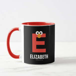 Mug Rue Sésame   E est pour Elmo
